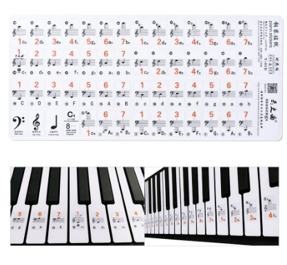 Transparent Piano Stickers