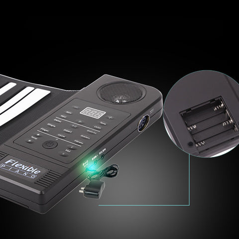 Hand roll piano 61 key folding piano thickening hand feel portable roll piano beginner keyboard